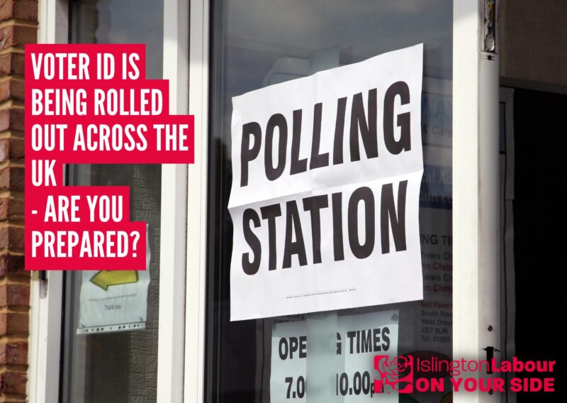 A picture of a polling station.